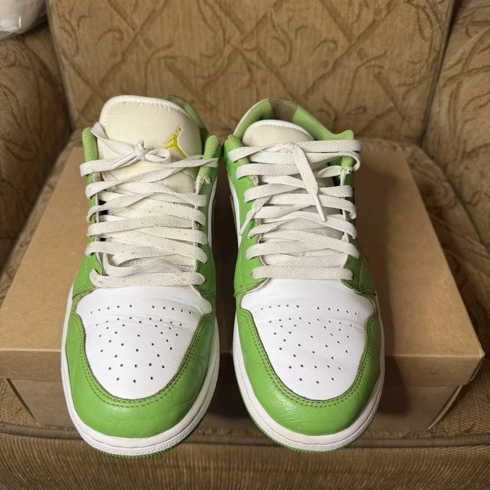 Jordan Air Jordan 1‎ SE Low Chlorophyll White Green HF4823-100 Men's Size 11